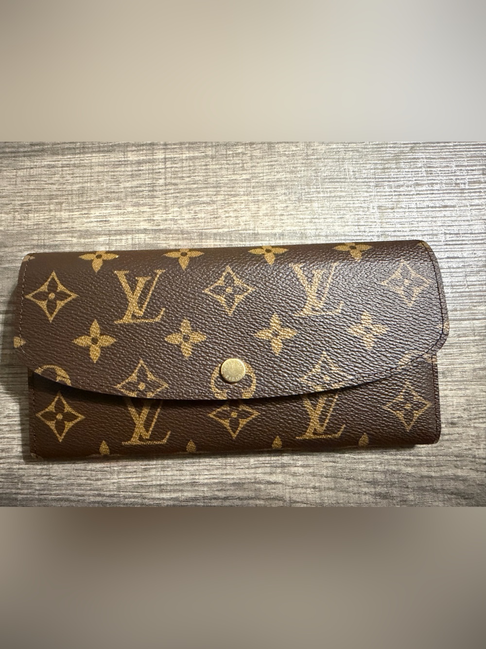 Louis Vuitton Emilie Wallet Monogram Canvas Fushia Interior HNE Hot Stamp NWT